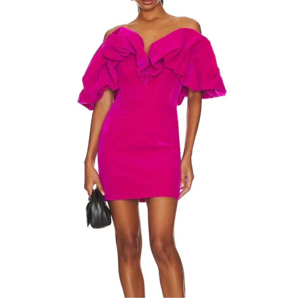 Line & Dot Golden hour dress in Magenta REVOLVE